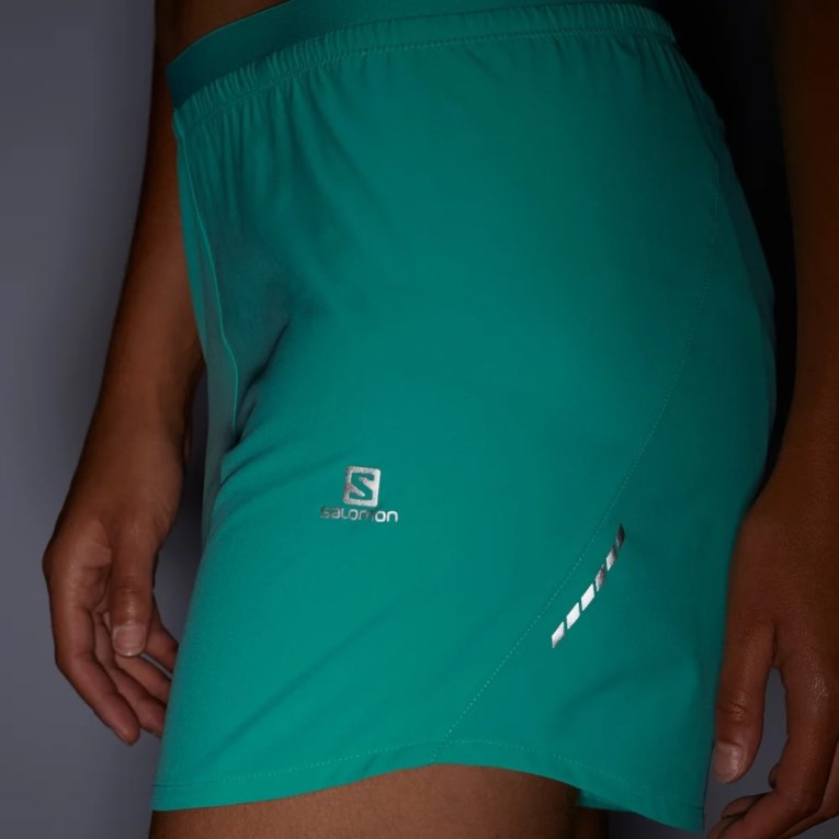 Turquoise Salomon Cross 5'' Women's Running Shorts | IE SD6394